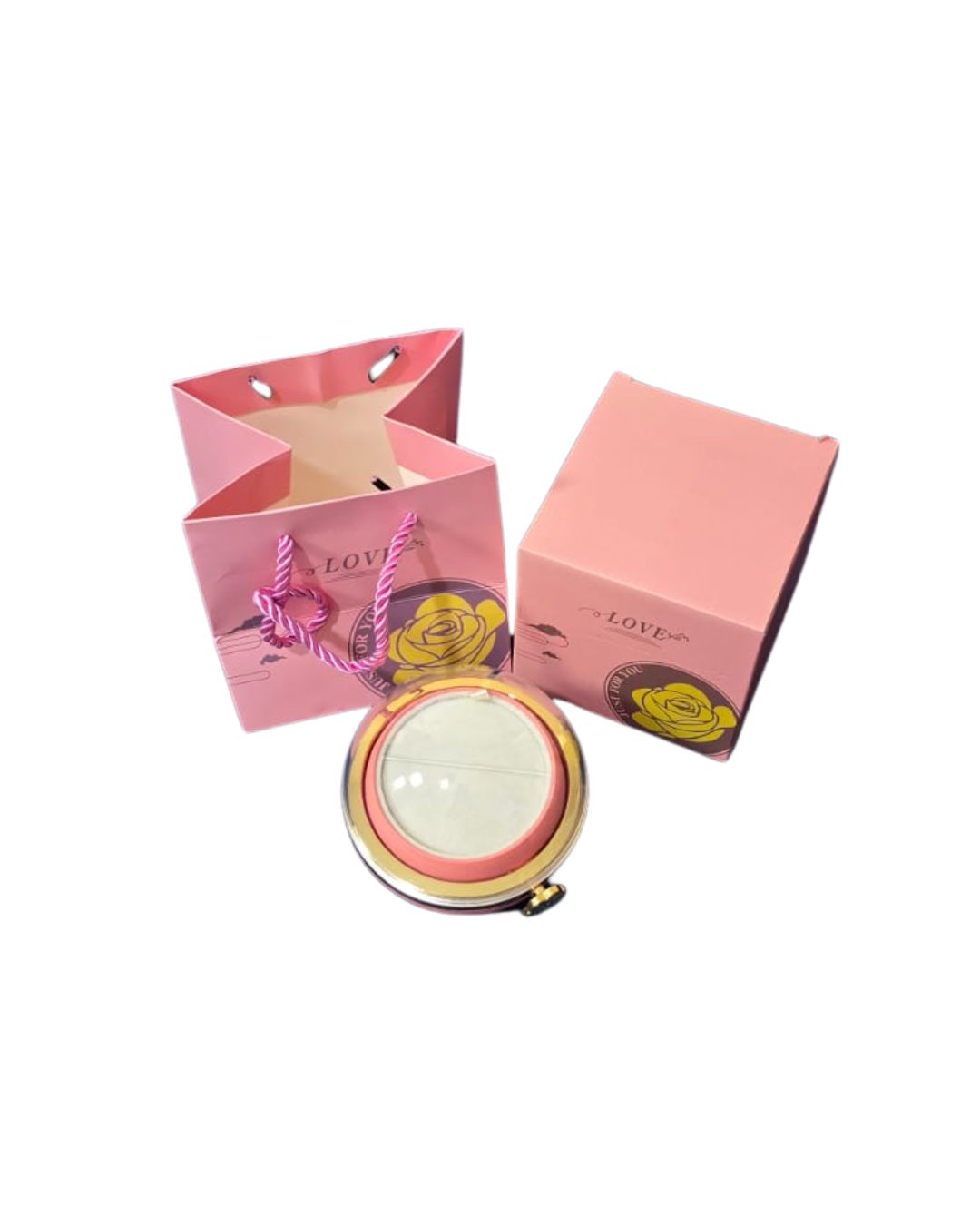 Round Jewelry Packaging Gift Box Reserved Rose