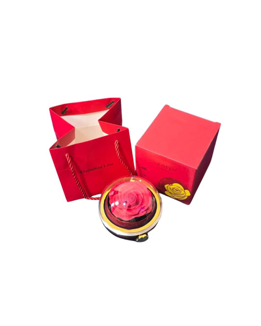 Round Jewelry Packaging Gift Box Reserved Rose