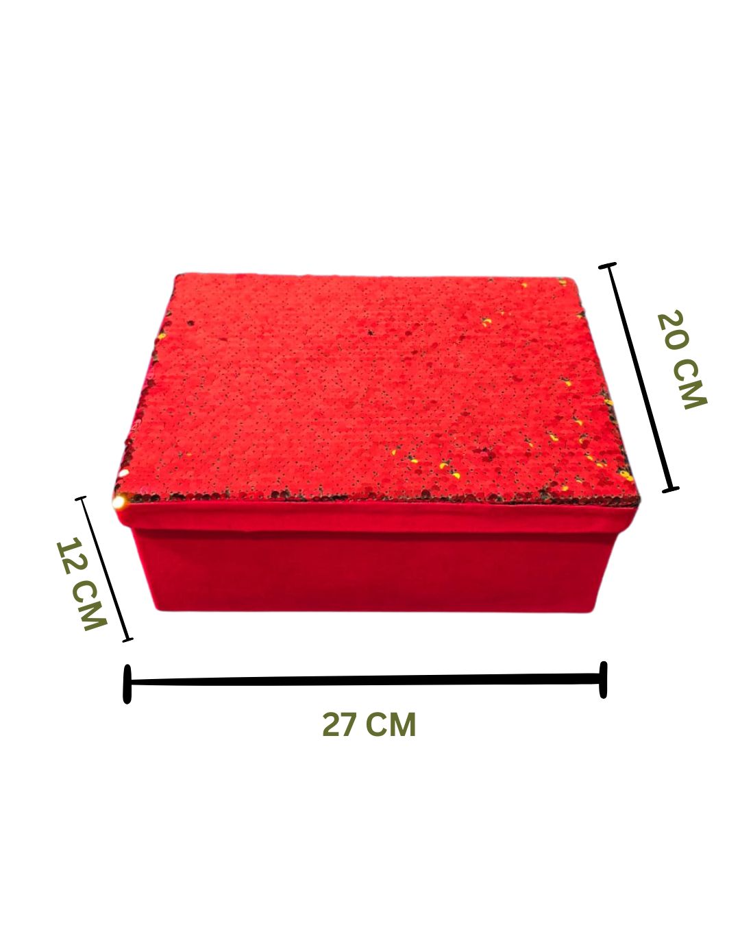 Luxurious Velvet Red Gift Box 27x20 cm