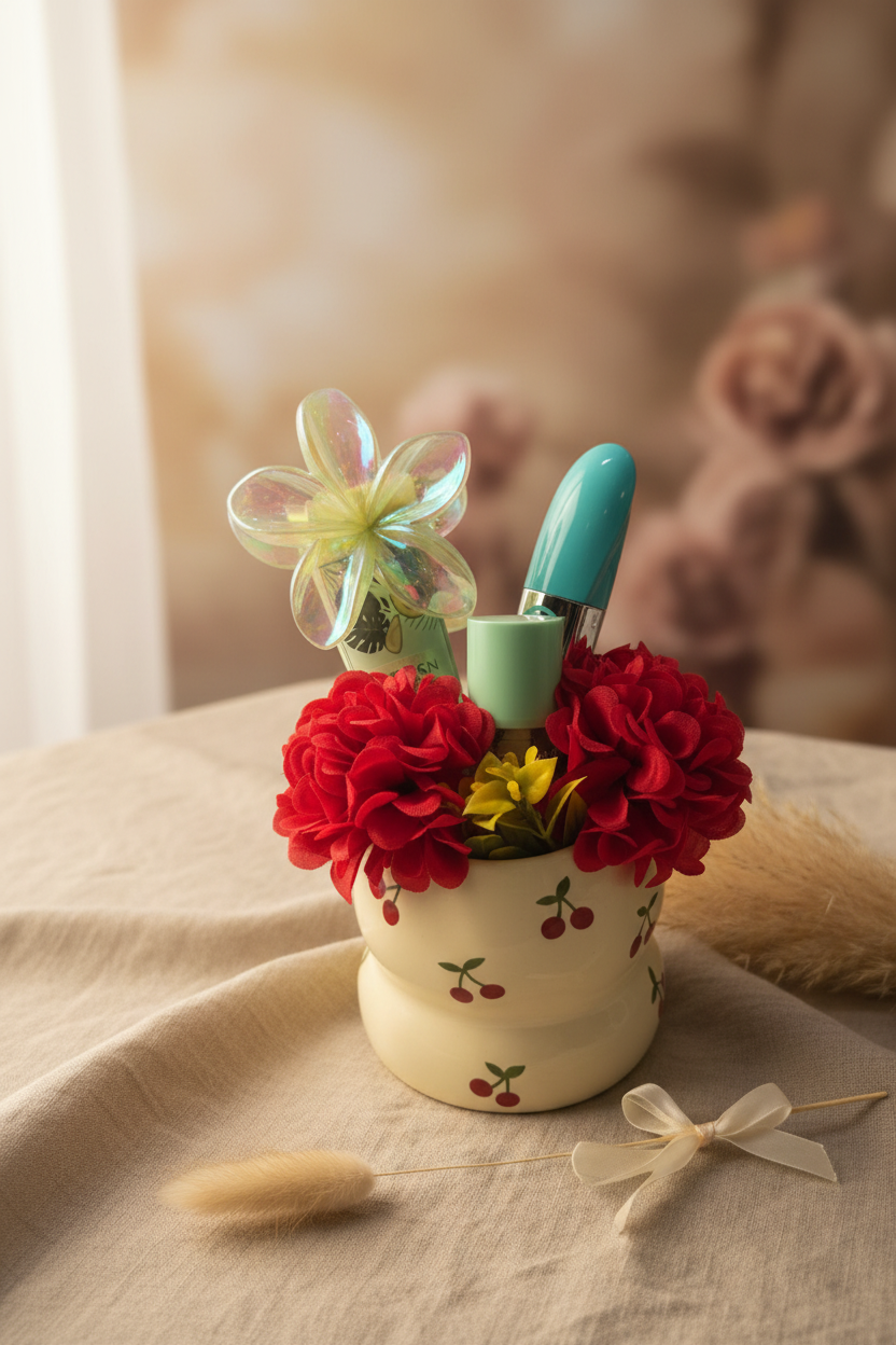 Hug in a Mug Beautiful cherry and olive green colors