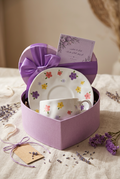 Floral Ceramic Tea Cup and Saucer Gift Set