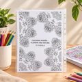 BioCode flowers and nature themed adult colouring paper sheets with intricate mandala designs in a protective sleeve.