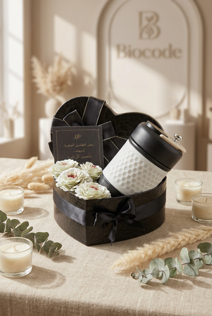 Heart Shaped Gift Box With Insulated Travel Mug