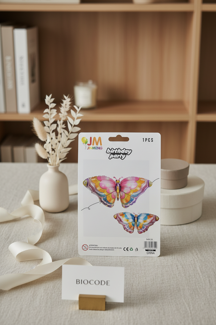 Decorative Butterfly Shaped Party Balloon