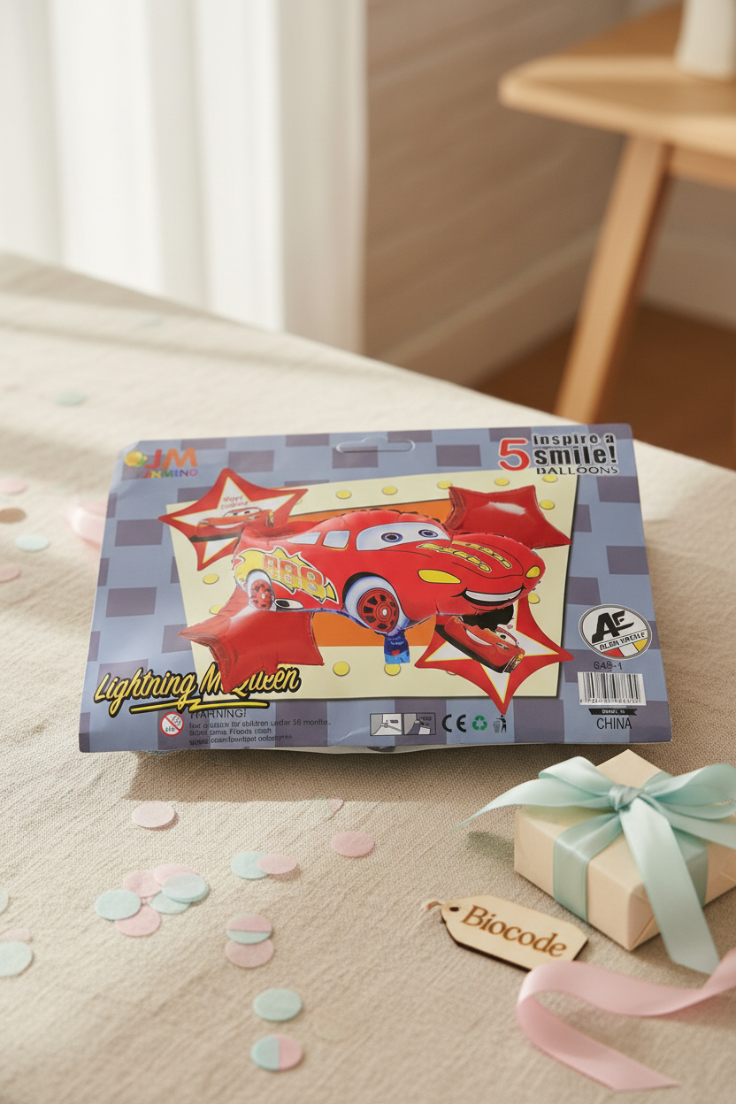 Lightning McQueen Decorative Party Balloon Set