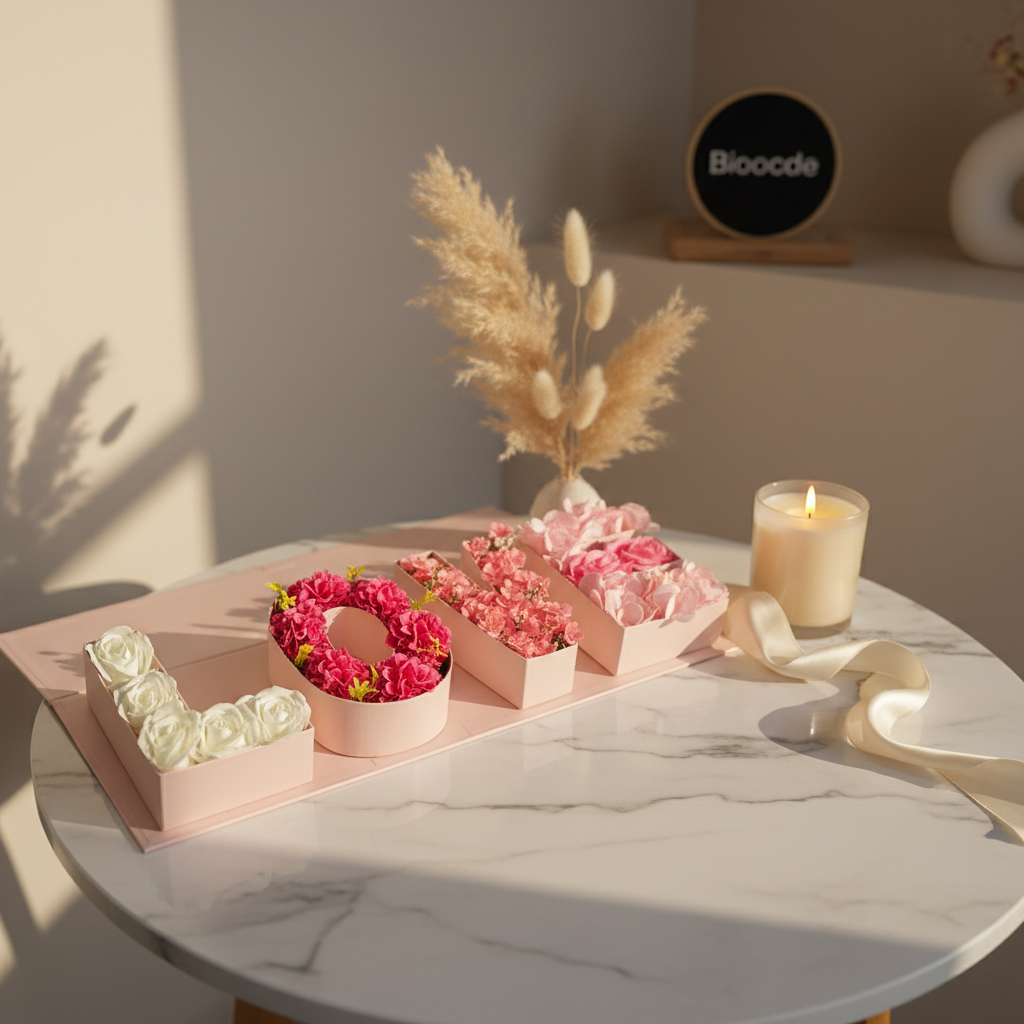 Decorative Floral Love Letter Gift Box Set