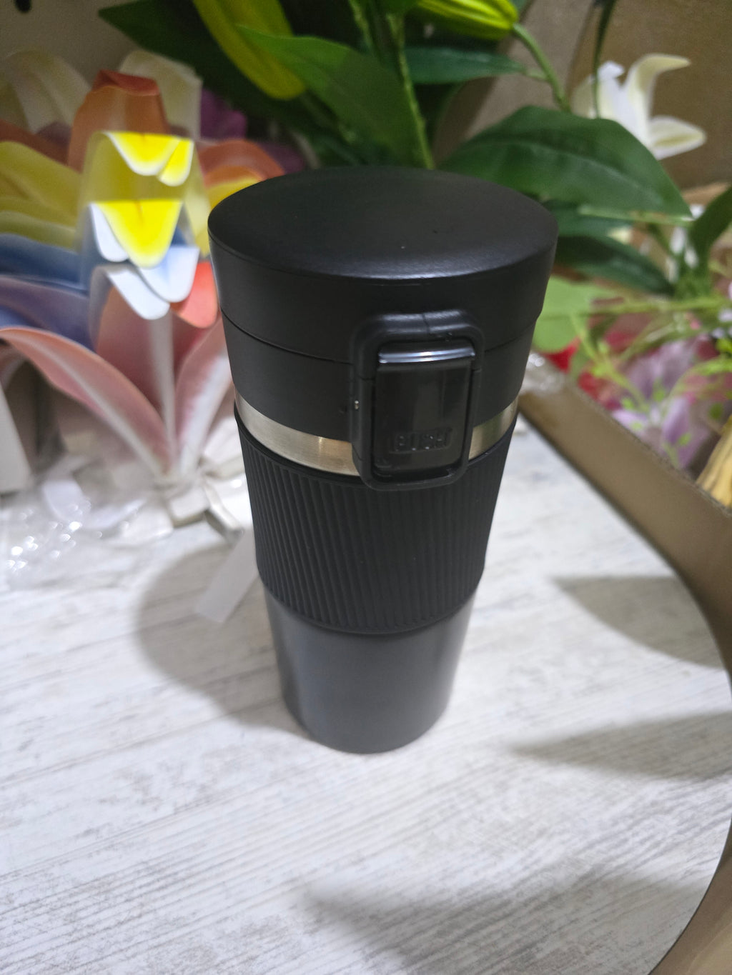 Thermal Coffee Mug and Chocolate Gift Box