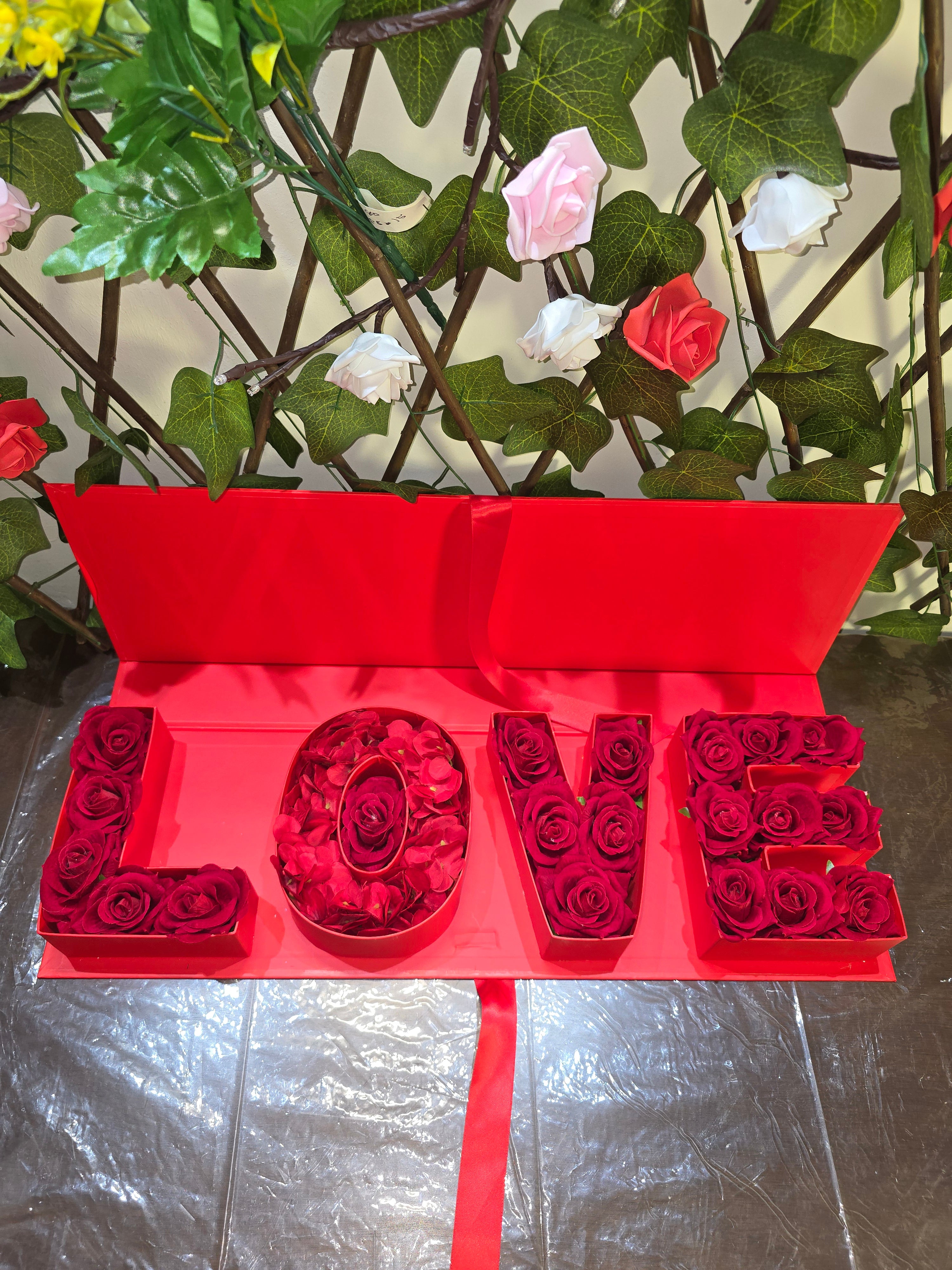Decorative Floral Love Letter Gift Box Set
