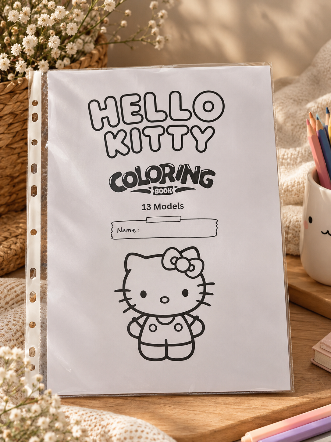 Hello Kitty Themed Creative Activity Colouring Book