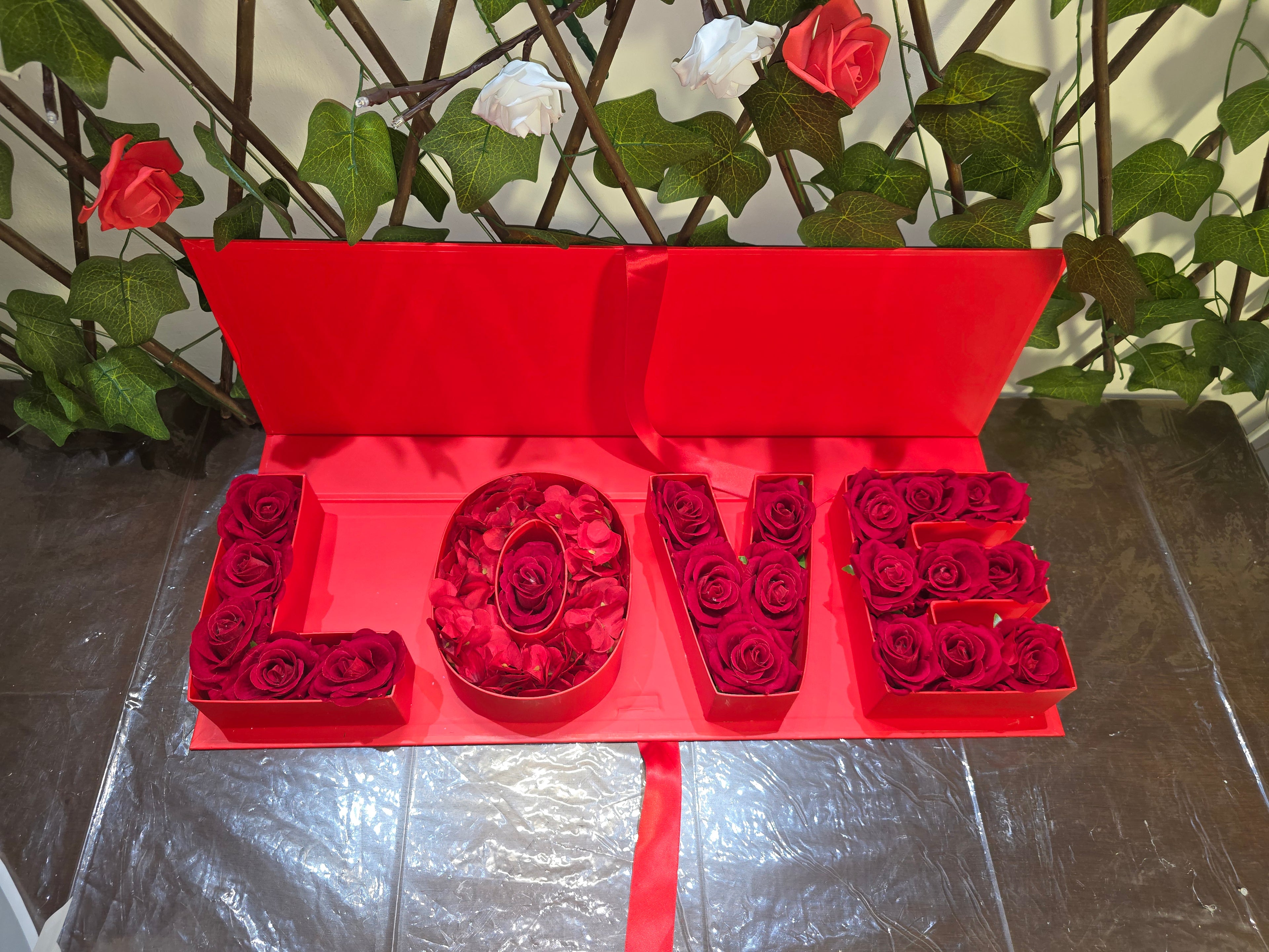 Decorative Floral Love Letter Gift Box Set