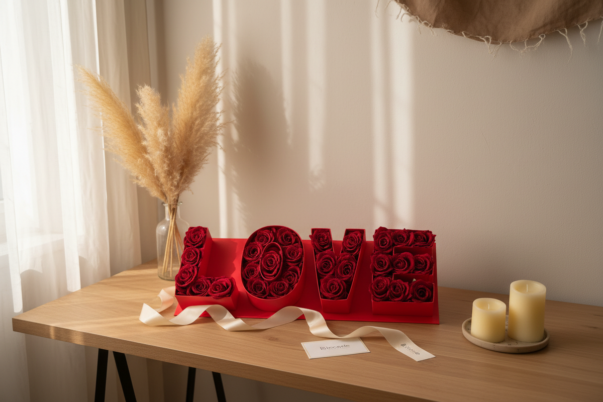 Decorative Floral Love Letter Gift Box Set
